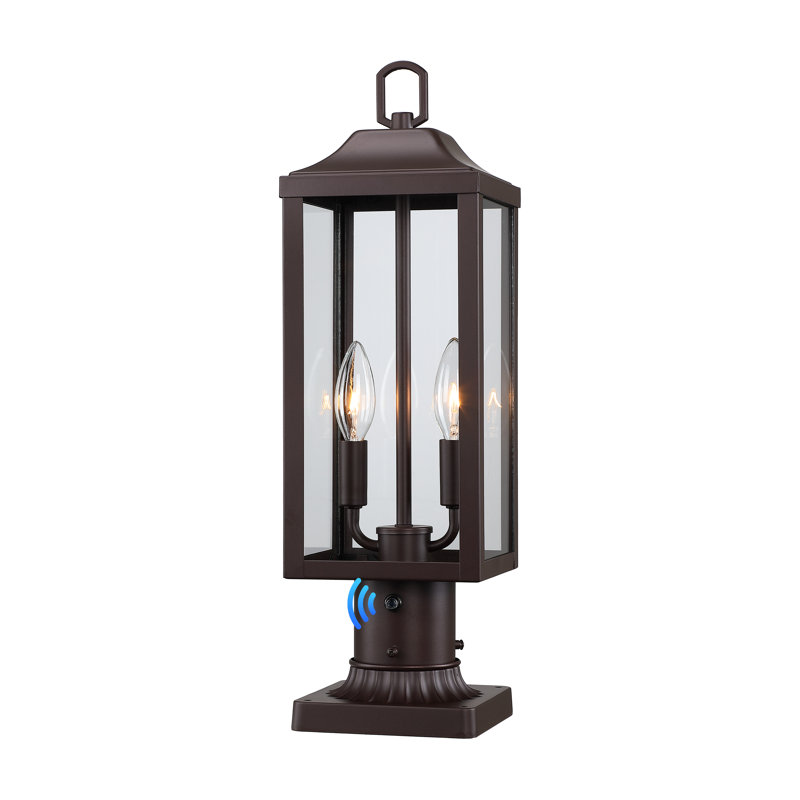  Aurelia 20 po Tête de lanterne d'extérieur H 2 Light Dusk to Dawn, Bronze frotté à l'huile