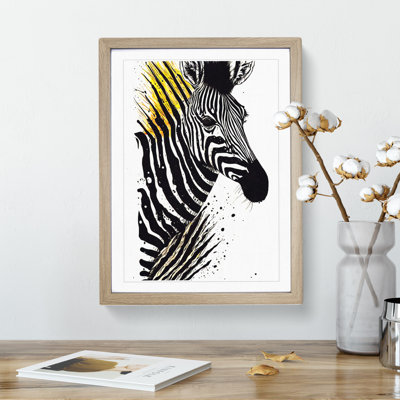 Eccentric Zebra - Single Picture Frame Painting