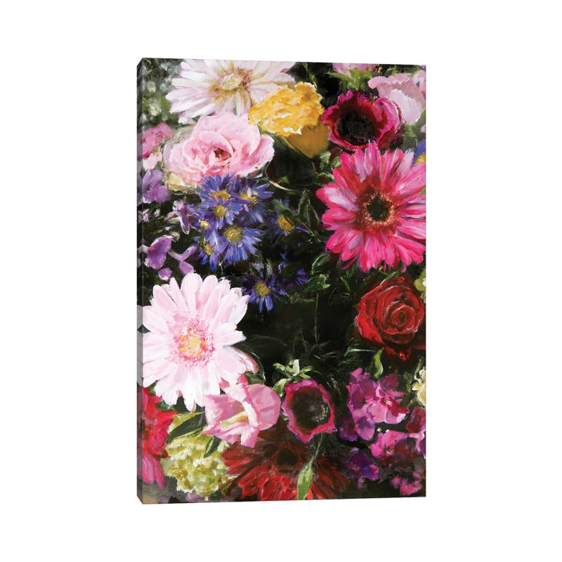 Dark Blossom - Painting on Canvas, Wrapped Canvas, 66.04cm H x 45.72cm W x 1.91cm D
