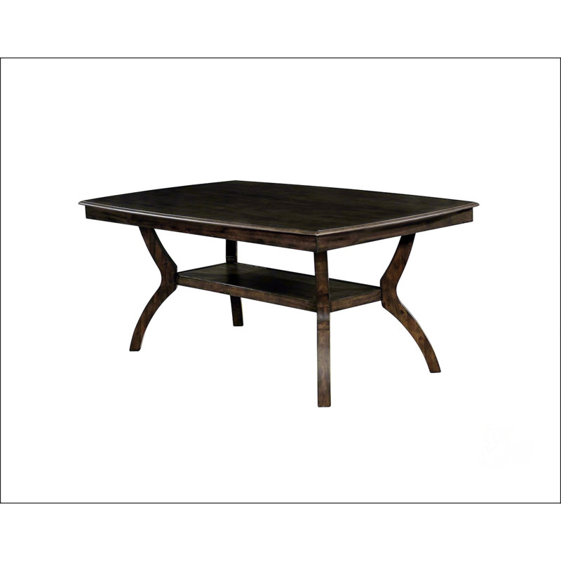 Table de salle à manger moderne en noyer antique