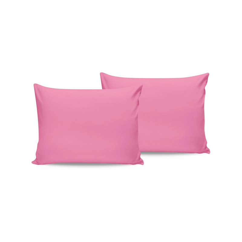 Ensemble de taie d'oreiller (2 pièces), Rose