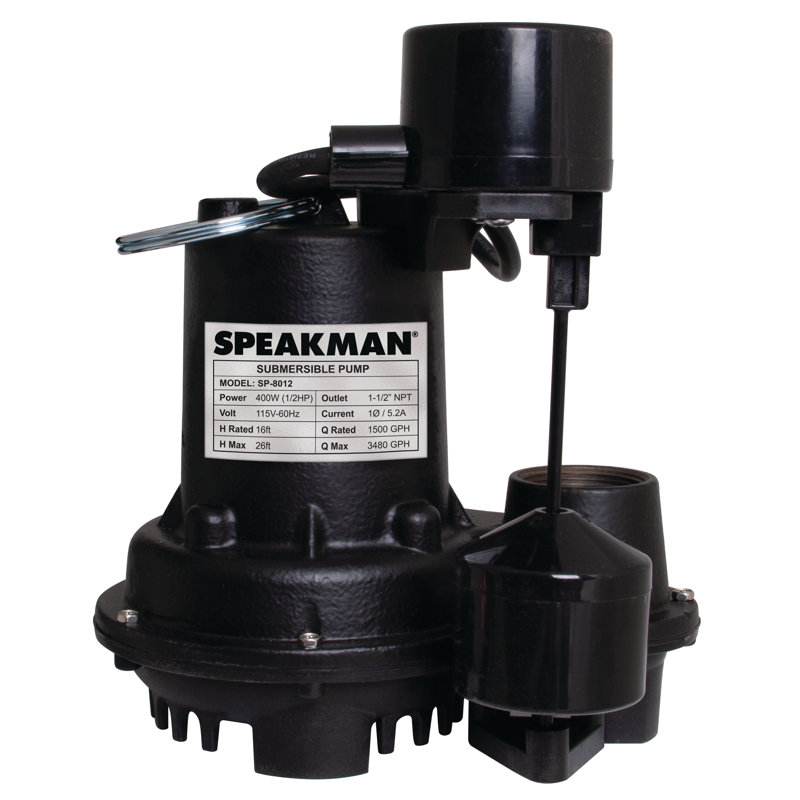 Speakman SP-8012 1/2 HP Sump Pump