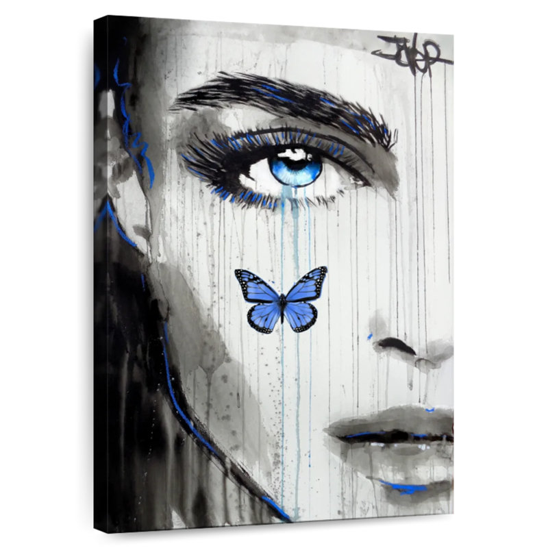 Leisha Blue Karma, 51" H x 34" W