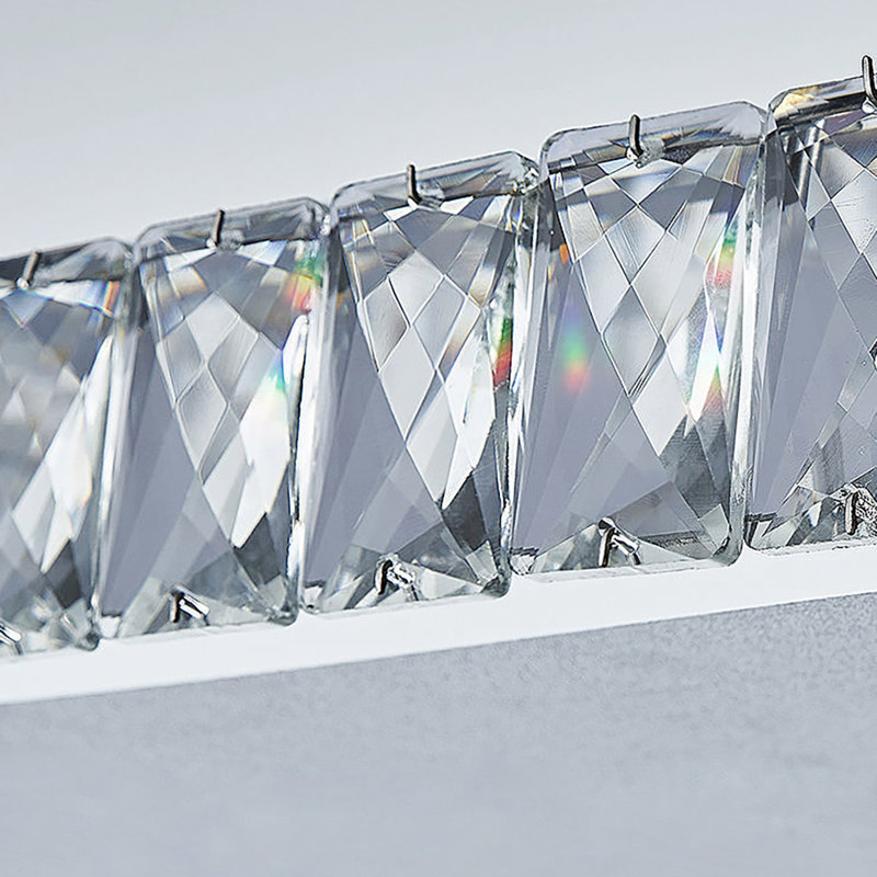 Penner Crystal LED Flush Mount, 9cm H x 40cm W x 40cm D