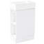 Meuble-lavabo moderne en céramique avec meuble-lavabo et armoire de rangement gris 18,6 po Macaire-121112170