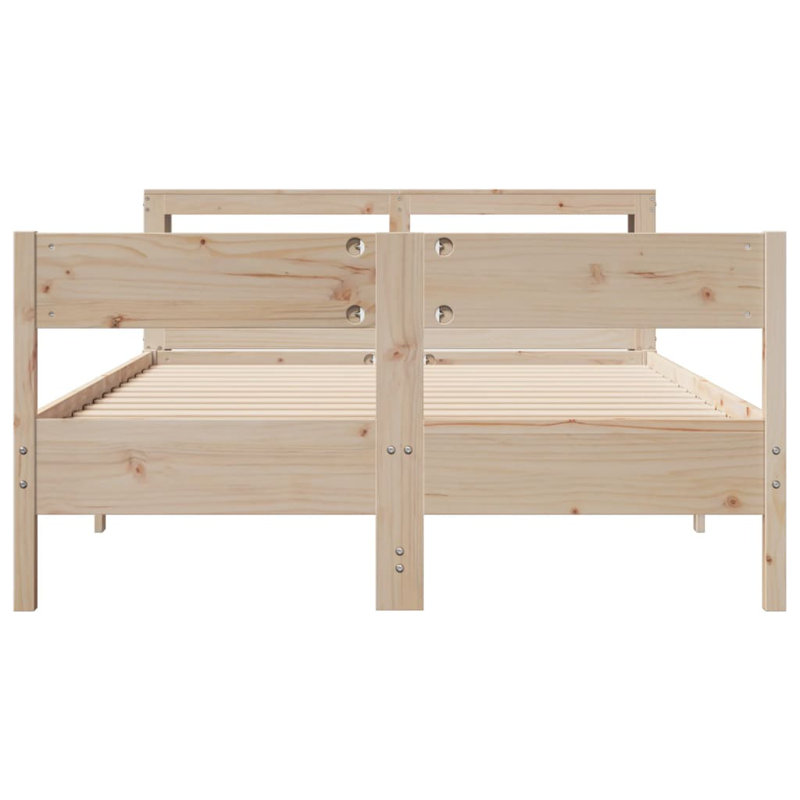 Storage Bed, European Double (140 x 200 cm), Brown