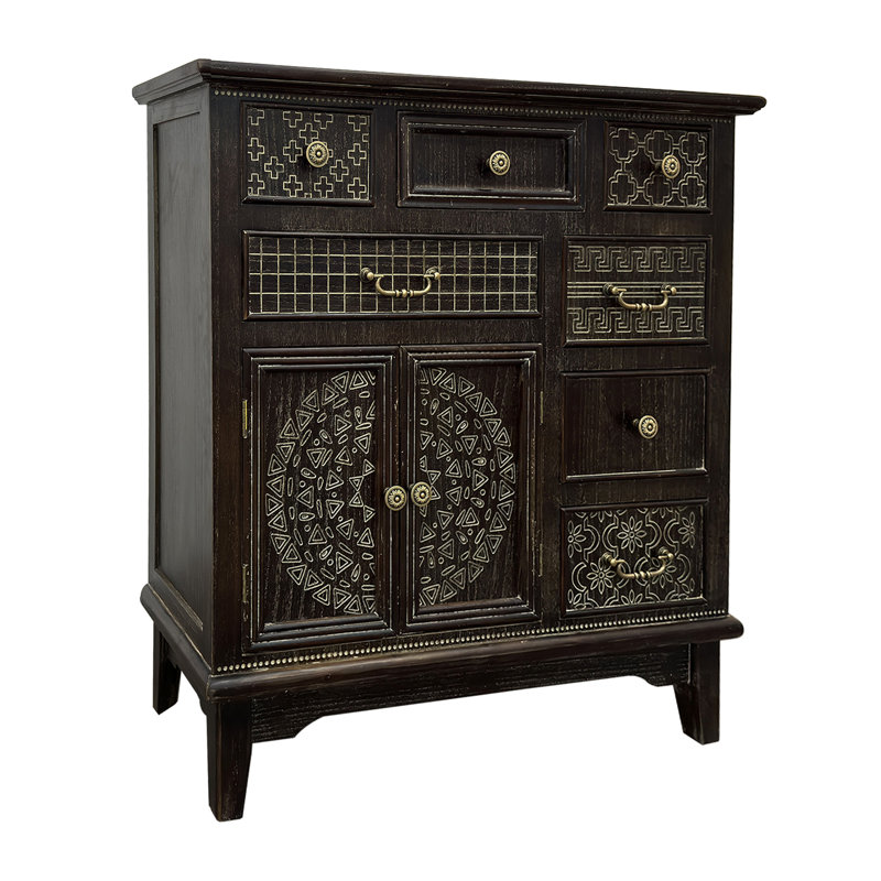 Buffet décoratif Gresia, Marron foncé