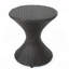 Table d'appoint en osier brun / brun