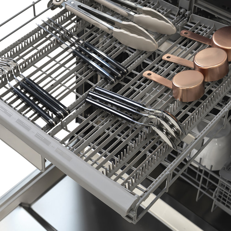 ZLINE Autograph Edition 24" Touch Control Tall Tub Dishwasher in Fingerprint Resistant Stainless Steel, Black