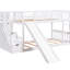 Lit simple superposé blanc avec caractéristiques et tiroirs avec rangement Twintwin - Quality's-2031449008