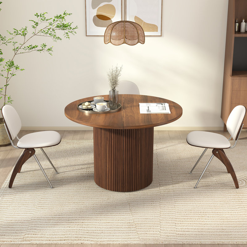 Table de salle à manger extensible, Noyer