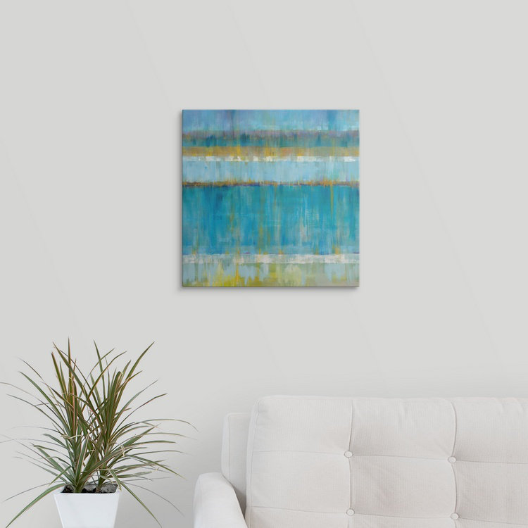 "'danhui nai, reproduction d’art Abstract Squares, H 35 po x l 35 po x P 1,5 po, Toile