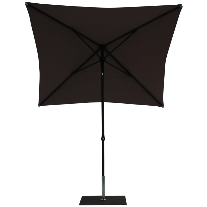 Arvetta 200 cm W X 200 cm D Square Market Parasol with Manual Lift, Taupe