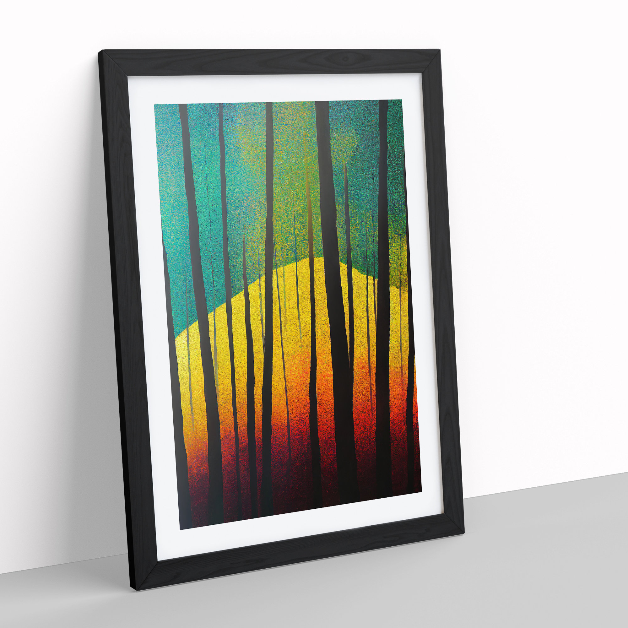 Metro Lane Outstanding Forest Abstract - Picture Frame Graphic Art ...