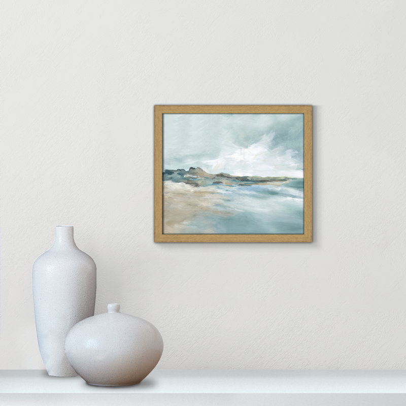 Imprimé Sandpoint par Carol Robinson, Reproduction encadrée sans passe-partout, Naturel, H 13 po x l 15 po x P 0,75 po