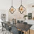 Kaylaa 6 - Light Sputnik/Cage Dining Room Chandelier