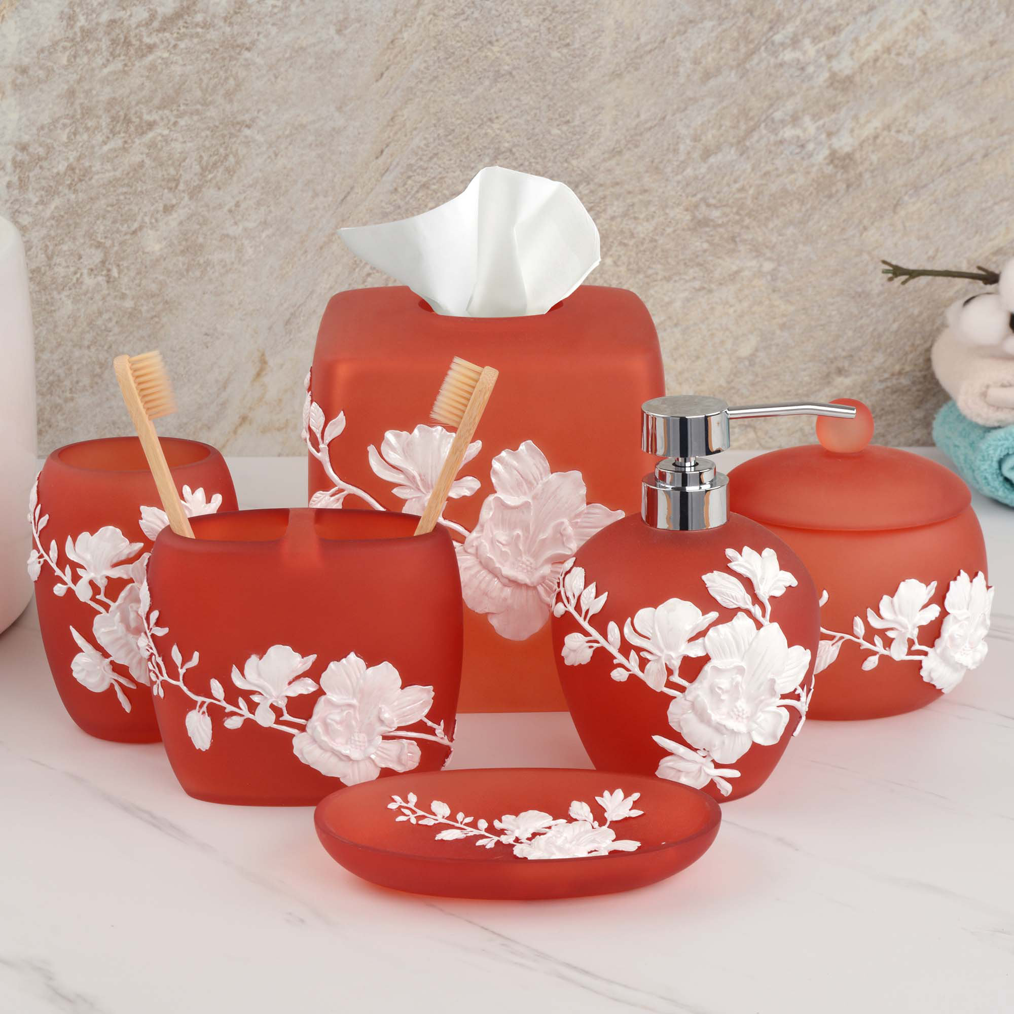 House of Hampton® Dorina 6 Piece Bathroom Accessory Set Wayfair