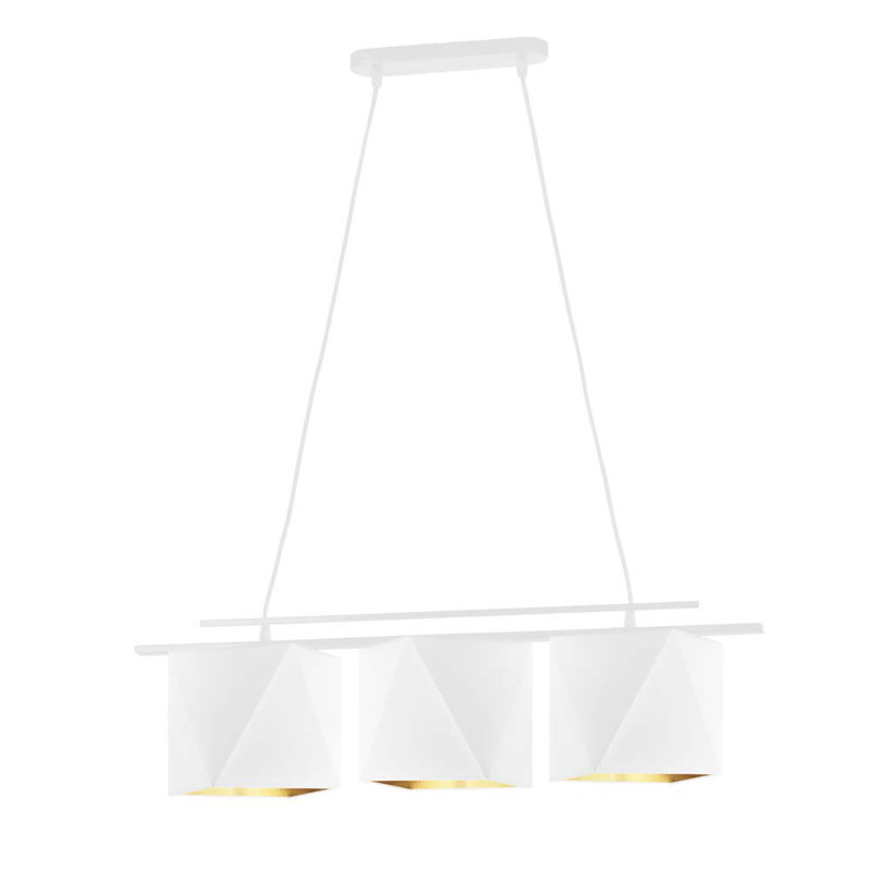 Whelan 3 - Light Kitchen Island Pendant, White, White