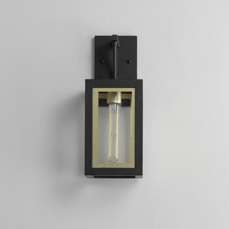 Aluminum Wall Light, Black/Gold