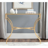 Naida 40'' Glass Top Console Table