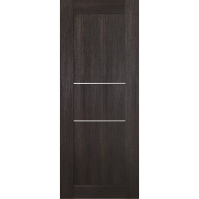 Porte standard en bois lambrissé et en métal préfinie