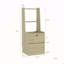Table de chevet avec station de charge, table de chevet intelligente avec veilleuse, table de chevet moderne avec bibliothèque, tables de chevet avec armoire de rangement pour chambre à coucher, bois