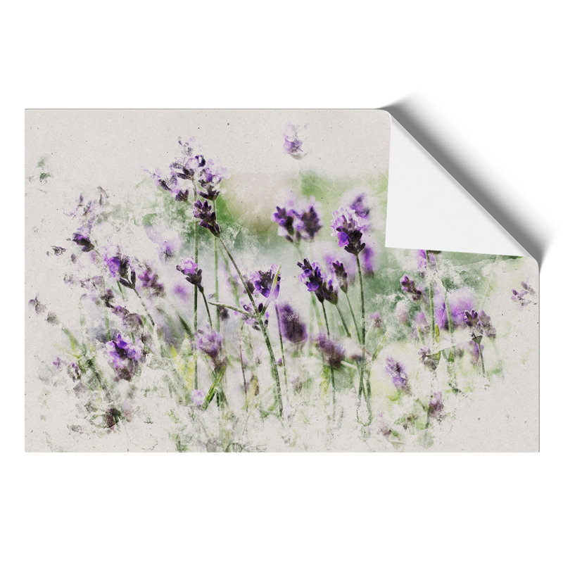 Lavender Watercolour - Frameless Print, 59cm H x 84cm W x 0.1cm D