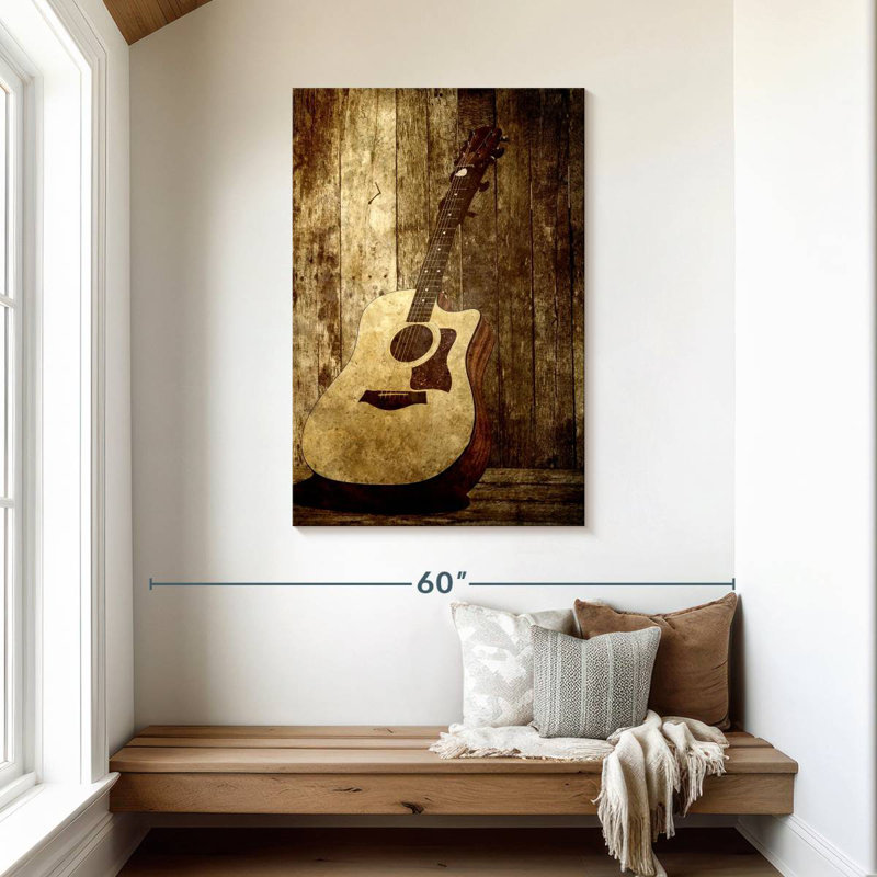 Guitare acoustique Abarca Country, H 45 po x l 30 po