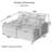 70.9" Free-Combined Sectional Convertible Sofa Bed with Storage, USB Ports, and Cup Holders-124883793