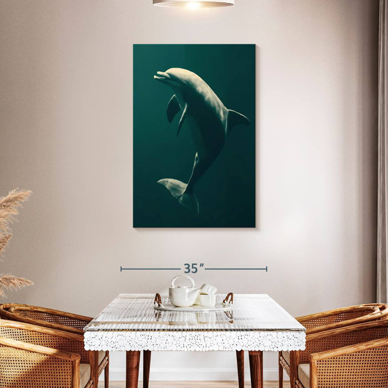 Brampt Underwater Dolphin, 39" H x 26" W