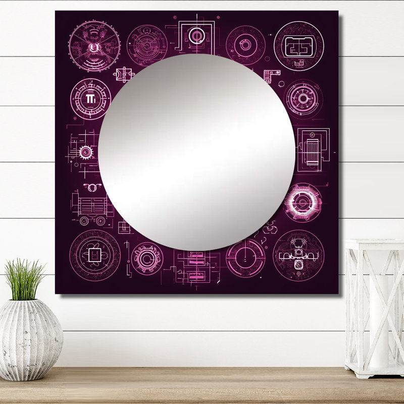 Art mural en miroir de salon sur le mariage, 23 po x 23 po