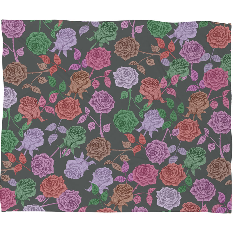 Jeté roses, Roses rouges, Moyen