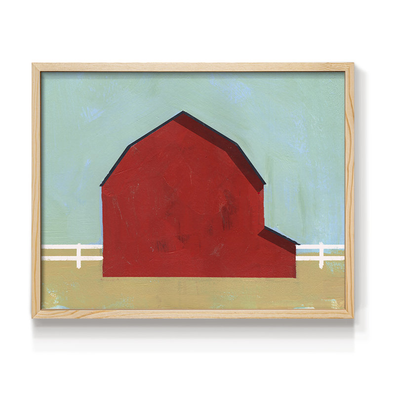 Big Red One I -Framed Print - Restickable, H 8 po x l 10 po, Naturel