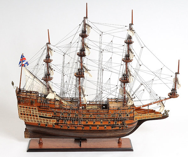 Sovereign of the Seas Mahogany and Cedar Wooden Model Ship