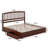 Lamari Solid Wood Storage Platform Bed with Footboard & Under Bed Drawers-366692878-366692874