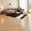 Canapé modulaire confortable en tissu brun surdimensionné avec coussins en mousse