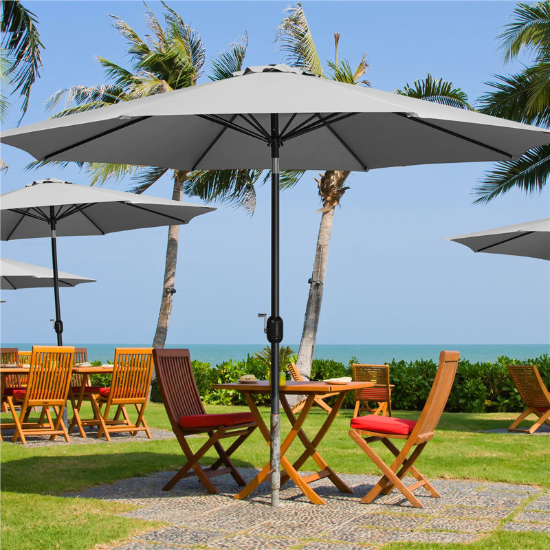 326.5cm Market Parasol, Grey