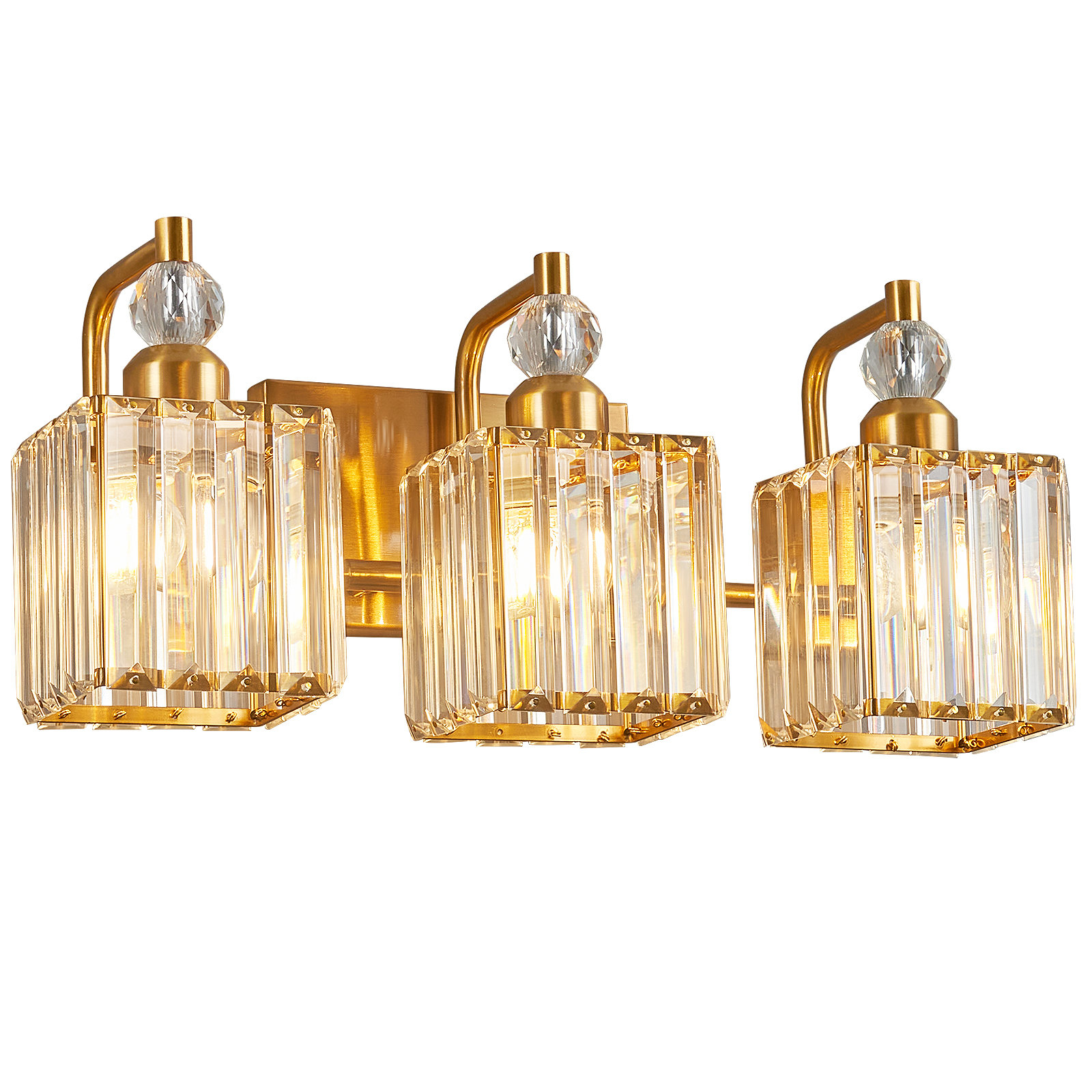 Mercer41 Bathroom Vanity Lights Bathroom Crystal Vanity Light Fixtures ...