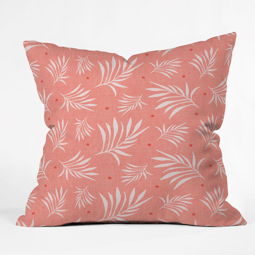 Island Breeze Living Coral Indoor/Outdoor Throw Pillow Deny Designs