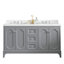 Ensemble de meuble-lavabo double 60 po Ahanu-566041993