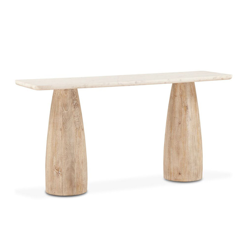 Palm Desert 60'' W Marble Console Table