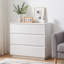 Armoire sans tiroir 23,62 pouces cannelée 3 tiroirs-132844056