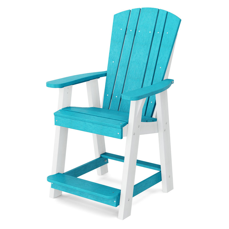 Heritage Balcony Chair, Aruba Blue/White