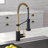 KRAUS Bolden Commercial Style 2-Function Single Handle Pull Down Kitchen Faucet-99355380