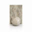 Serre-livres en marbre beige pour tablettes | Ensemble de 2
