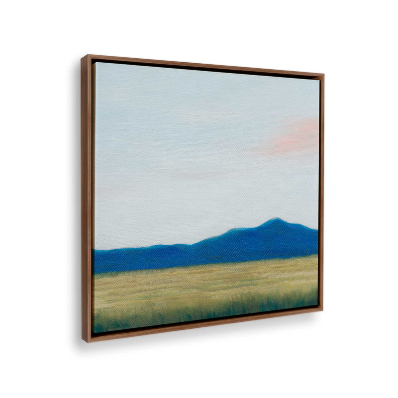 «Blue Ridge Golden Meadow II» par Grace Popp, reproduction d'art sur toile, H 12 po x l 12 po, Brun