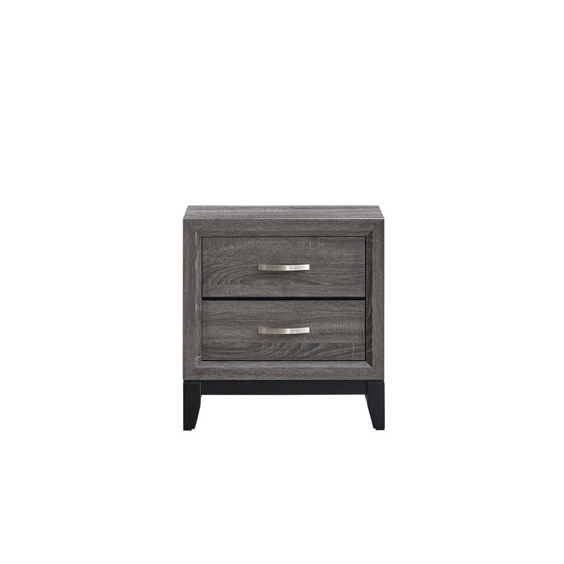 Table de chevet (Comprend seulement la table de chevet), Gris