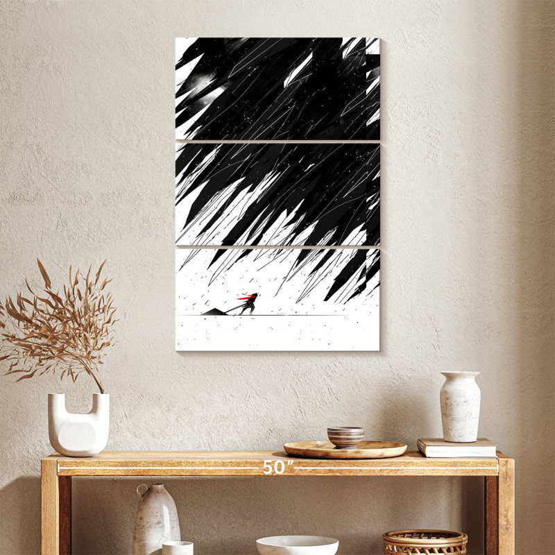 Kelan Geometric Storm, 38" H x 24" W