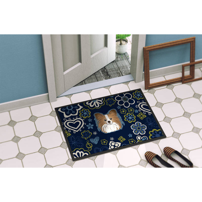 Tapis d'extérieur antidérapant Toluca, Papillon, L 18 po x L 27 po
