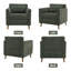 Chaise d'appoint rembourrée avec coussin Carlaya-407204197